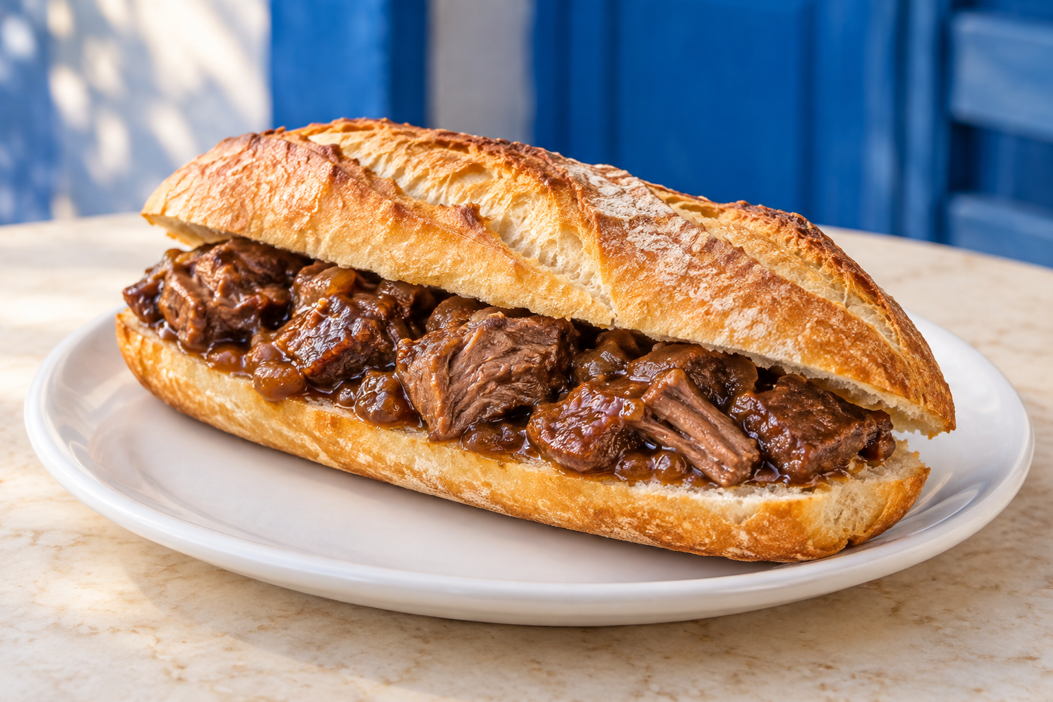 Imagen ilustrativa del bocadillo Carrillada