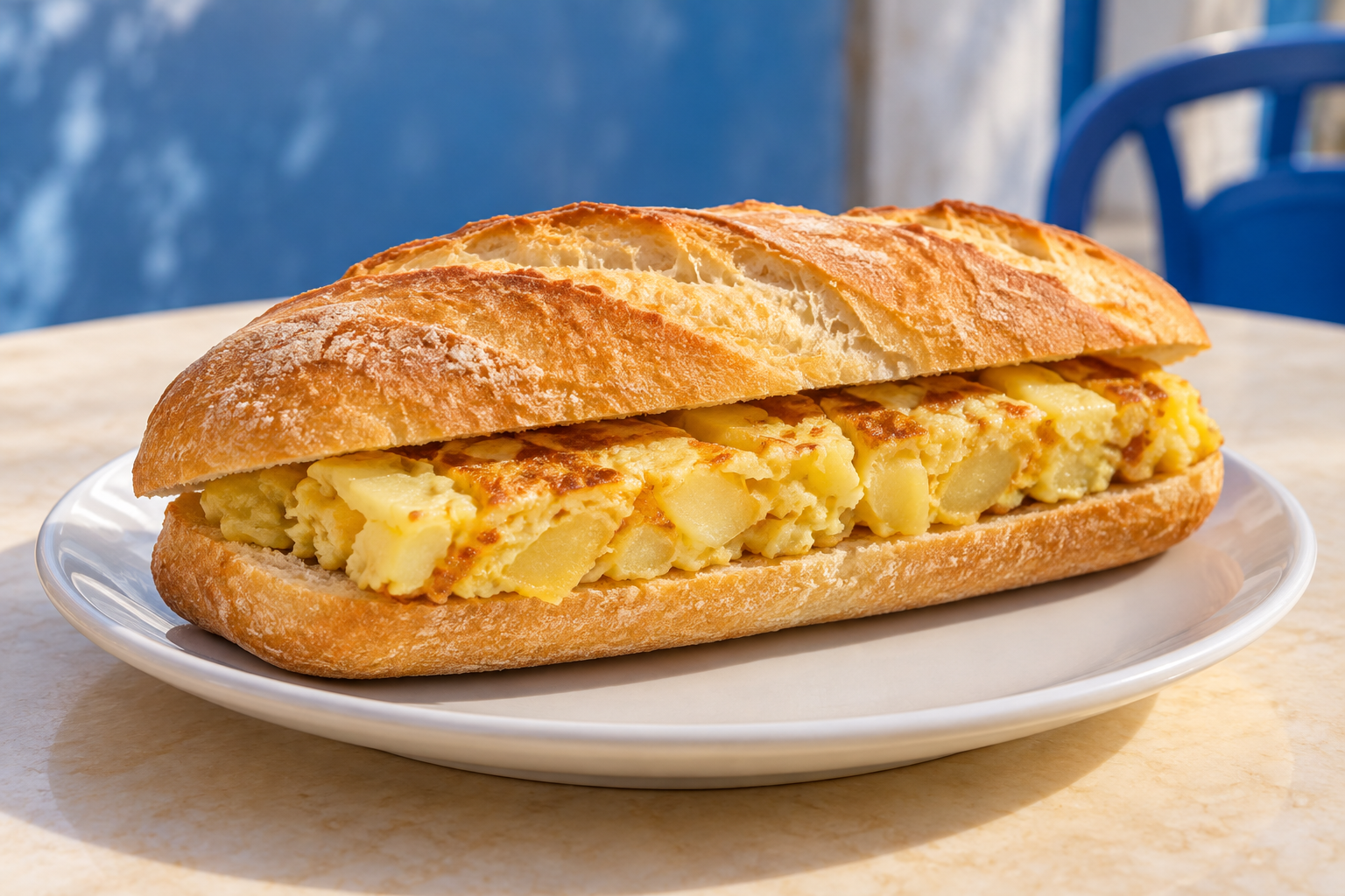 Imagen ilustrativa del bocadillo Tortilla de patata